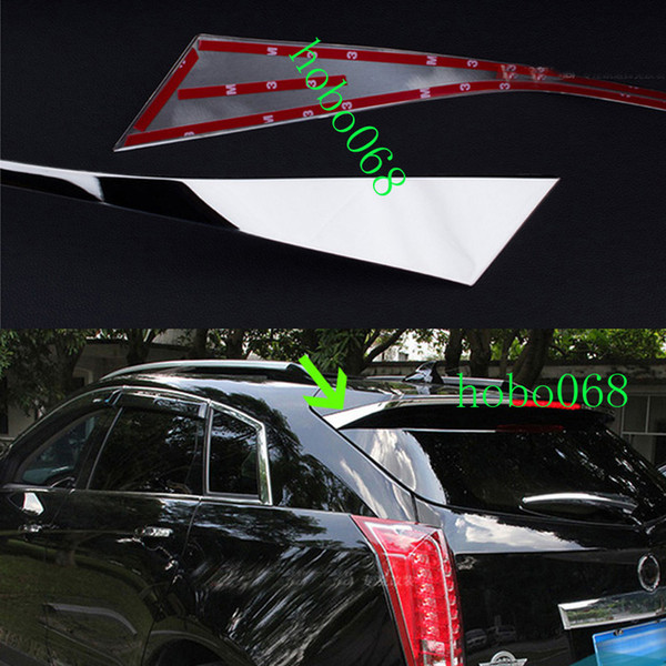 2X/lot Car Auto 304 Stainless Spoiler Rear Decorative Tail Trim Frame For Cadillac SRX 2010-2015