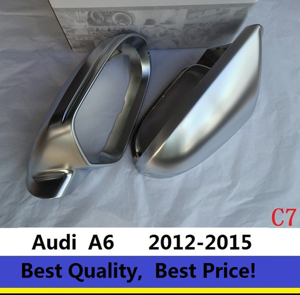 Rearview Mirror Case Side Mirror Chrome Matt Cover For Audi A6 C7 2012-2016 One Pair