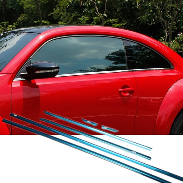 6pcs Car Outside Window Moulding Trim Weatherstrip Seal Belt Weather Strip For Volkswagen Beetle 2013 2014 2015 2016 2017 2018