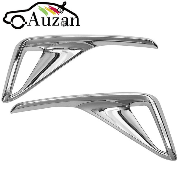 Freeshipping 2Pcs Car Chrome Styling Rear Fog Light Covers Stickers Exterior Decoration Accessories Fit for Toyota C-HR 2018