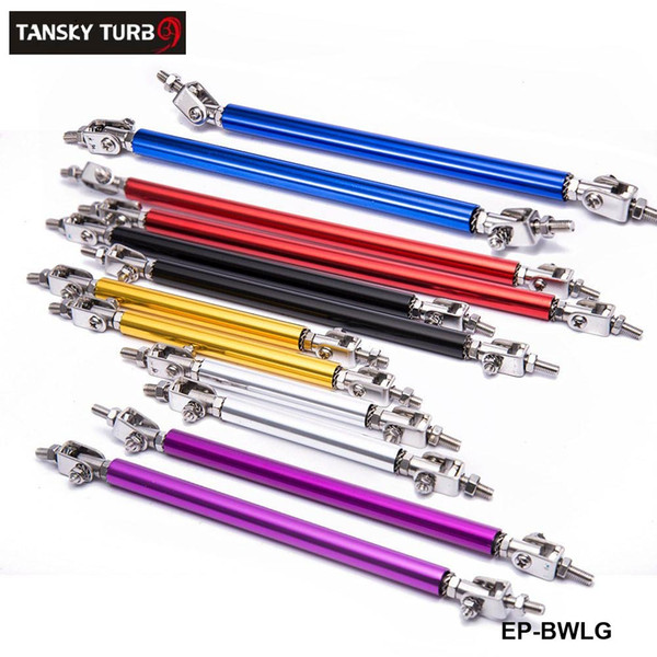 TANSKY - 2PCS/SET Universal Racing 75mmFront Bumper Lip Splitter Rod Strut Tie Bar Support Kit Bumpers EP-BWLG75