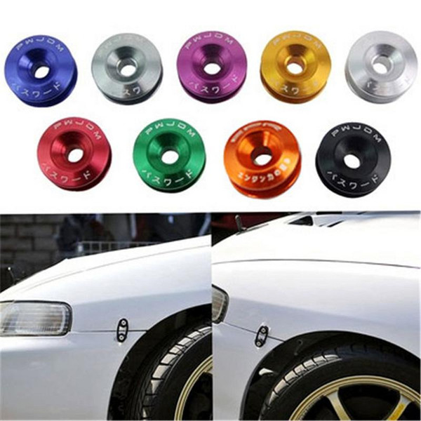 4packs Car Front And Rear Bumper Hatch Fixing Buckle Nuts And Bolts Auto Replacement Parts Reinforced Surrounding Pad