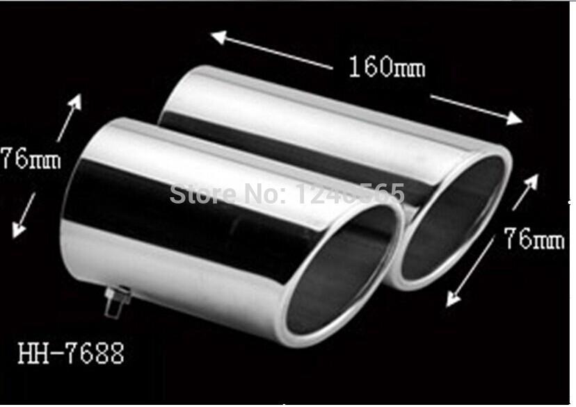 Wholesale-Stainless Steel Volkswagon VW Tiguan 2009 2010 2011 2015 Exhaust Muffler Tip End Pipe NMK7