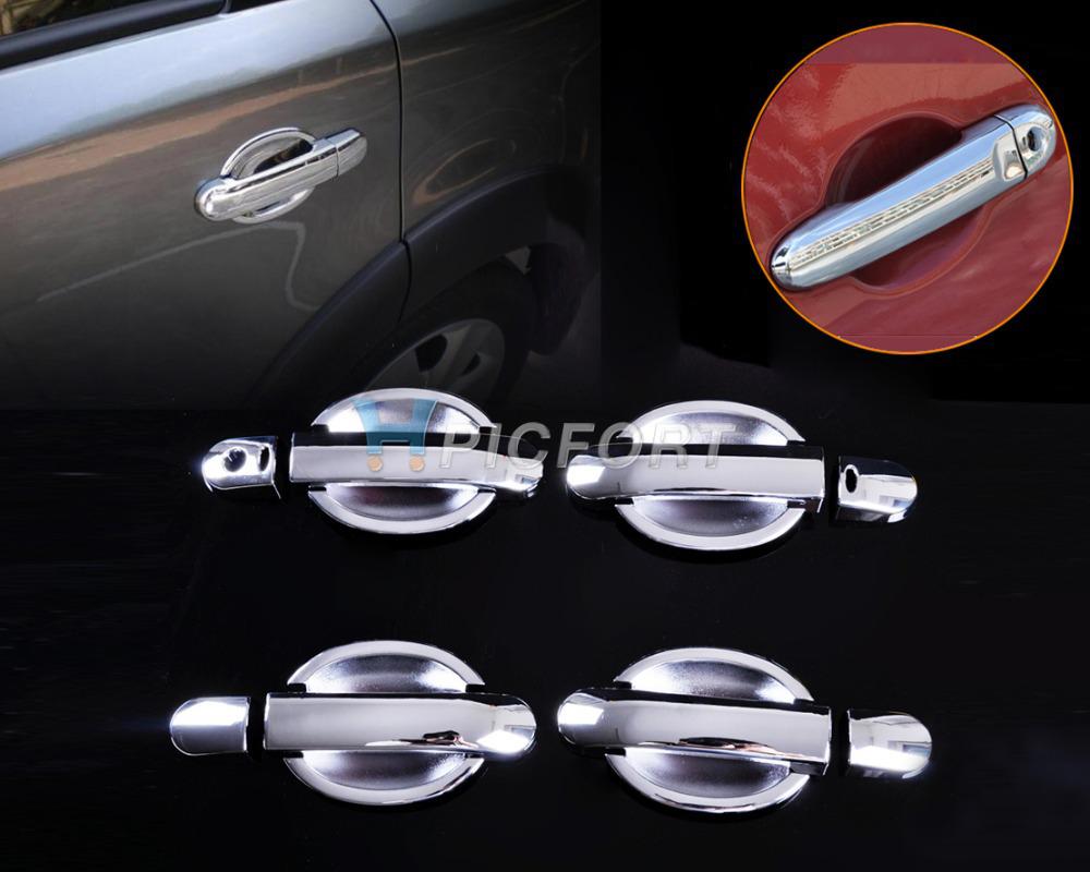 Chrome Door Handle Cover w/smart key+cup bowl for Nissan Versa Tiida Latio 2007 2008 2009 2010 2011 2012- CA00538-CA00575