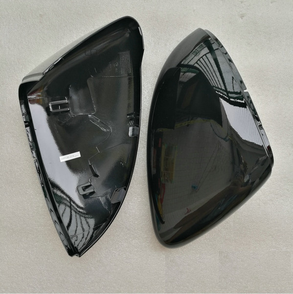 Golf 7 7.5 R GTI Glossy Pearl Gloss Black Side Mirror Covers Caps fit VW MK7 1:1 Replacement trim 2017 2018