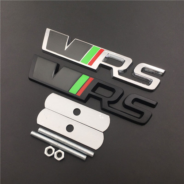 Replaced Car Auto 3D Zinc Alloy VRS Grille Grill Badge Emblem For Skoda Fabia Octavia Superb