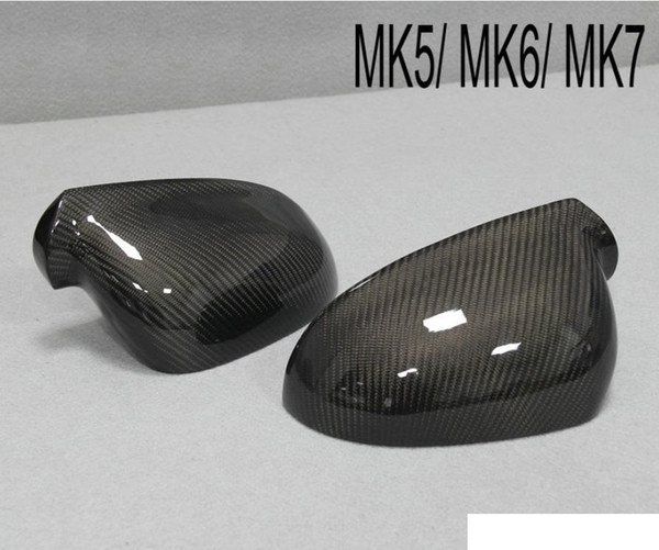 Golf Carbon Fiber Side Wing Mirror Covers MK5 MK6 MK7 Caps Replacement Fit VW Golf GTI 5 6 7 Scirocco Passat CC