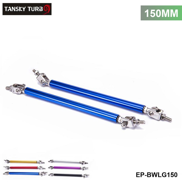 TANSKY -Universal 2Pcs/SET 150mm Adjustable Front/Rear Wind Splitter Frame Bumper Protector Rod Support EP-BWLG150