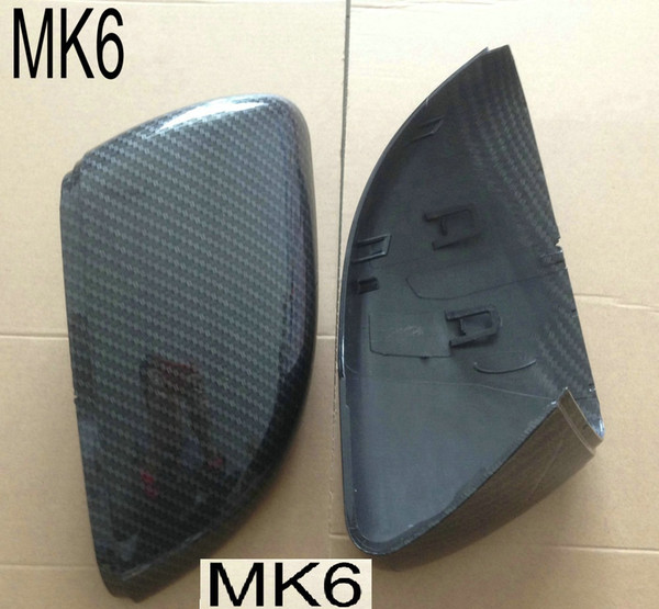 NEW for Golf MK7 Side Wing Mirror Covers Caps 6 7 Replacement MK6 fit VW GTI (Carbon Effect) MKVI MKVII Scirocco Passat B7