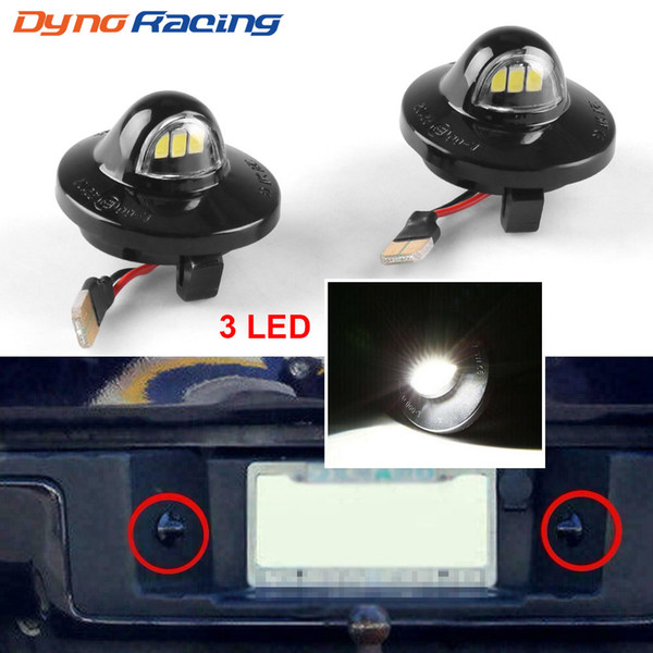 2pcs LED License Plate Light Lamp For Ford F-150 Pickup Truck F250 F35 1999-2014 Expedition Explorer Ranger