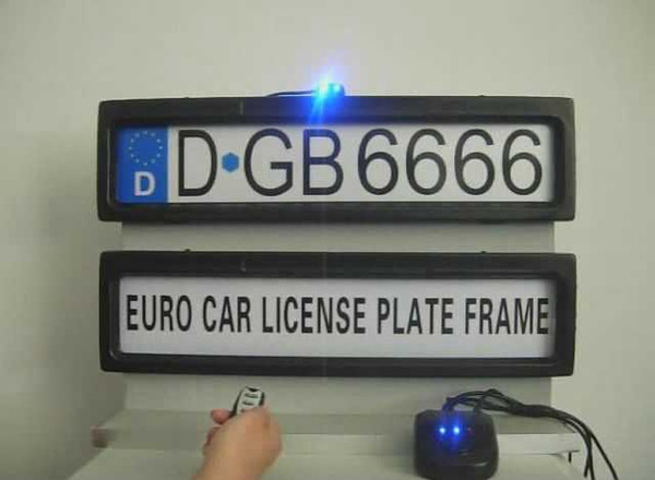 Promotion product Car License Plate Frame European Remote Control Car Licence Frame Cover/Automatic Plate Privacy(EURO and Russia size)