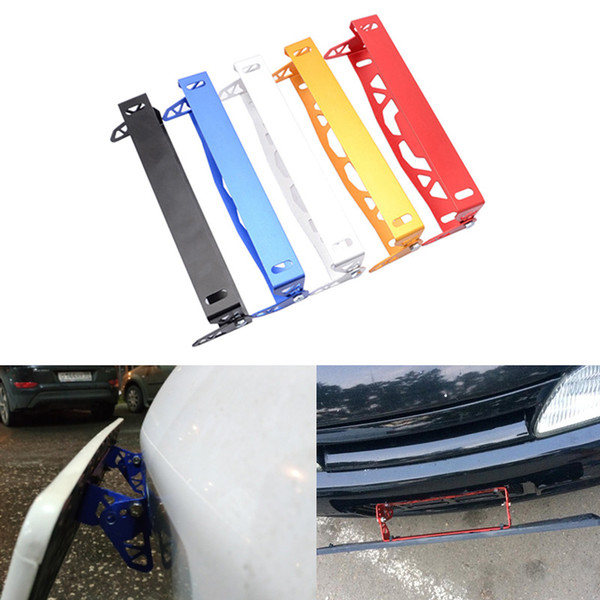 Auto License Plate Frame Aluminum Rotating Number Plate Adjustable License Plate Frame Tag Holder For BMW VW FORD