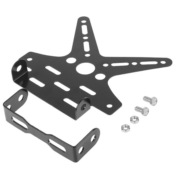 Universal Black Motorcycle Adjustable Number License Plate Mount Holder Aluminum Alloy Bracket Motorcycle Frames Holder