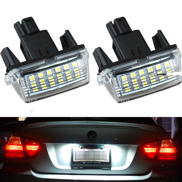 2 x License Plate LED Light Lamp For Toyota Camry Prius Yaris Vitz Avensis