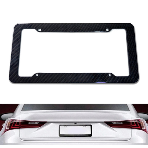 2pcs Stainless Steel License Plate Frame Tag Cover Holder For Auto Truck Vehicles Only For America Tag Cover Holder With Screw Caps