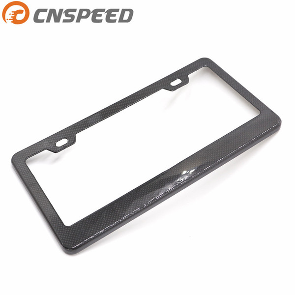 CNSPEED Real Carbon fiber License plate frame for American(USA) Car General license plate frame