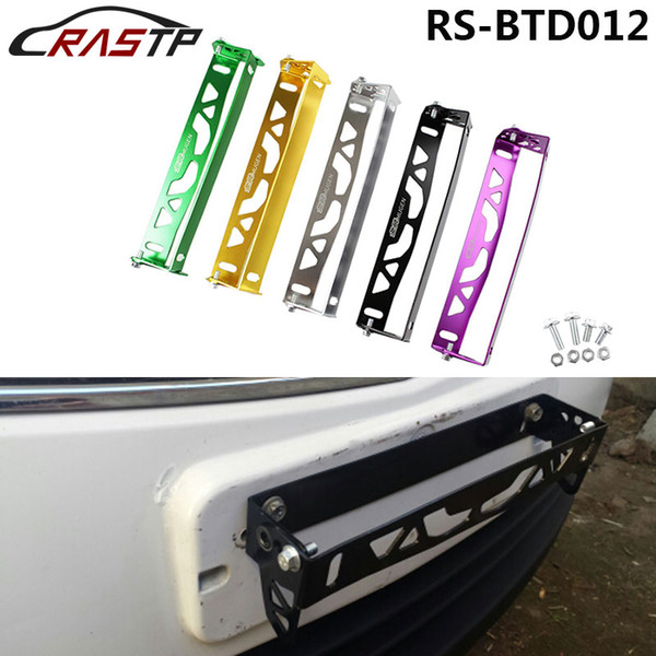 RASTP -Free Shipping Mugen Car Styling Adjustable Rotating Number Plate Auto License Plate Frame License Plate Holder RS-BTD012