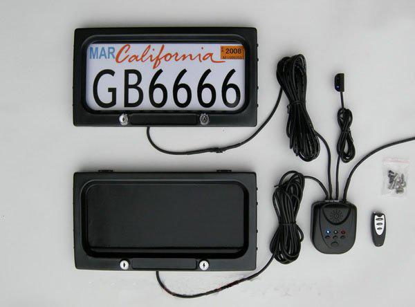 USA Metal US Car licence holder remote control plate frame American car license Frame & Plate privacy cover EMS free