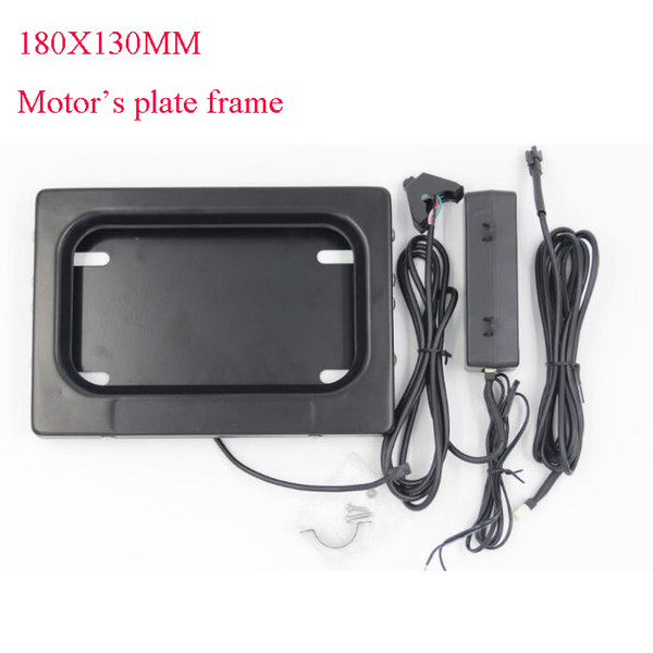 Wholesale Free Shipping USA motorcycle Remote Control Licence Frame cover Hide away Guard Protector Automatic Plate Privacy with curtain