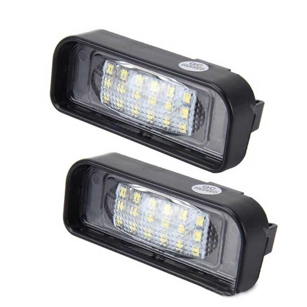 2PCS 18SMD LED License Plate Lights Lamp for W220 Serios Number Plate Lights Lamp Car-styling