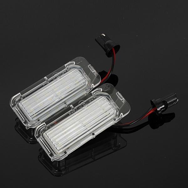 2 x Cars LED Number License Plate Light Bulb For Ford Fiesta Focus Kuga C-MAX Mondeo