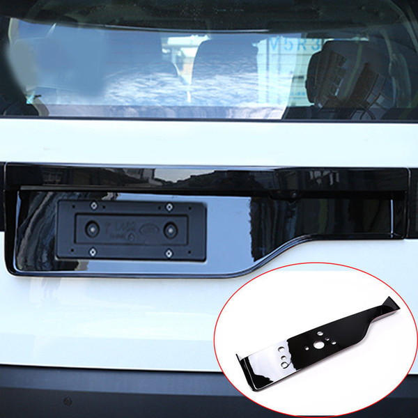 1pc Gloss Black Tail gate license Decoration Trim for Land Rover Discovery 5 LR5 2017 L462 Car Accessory