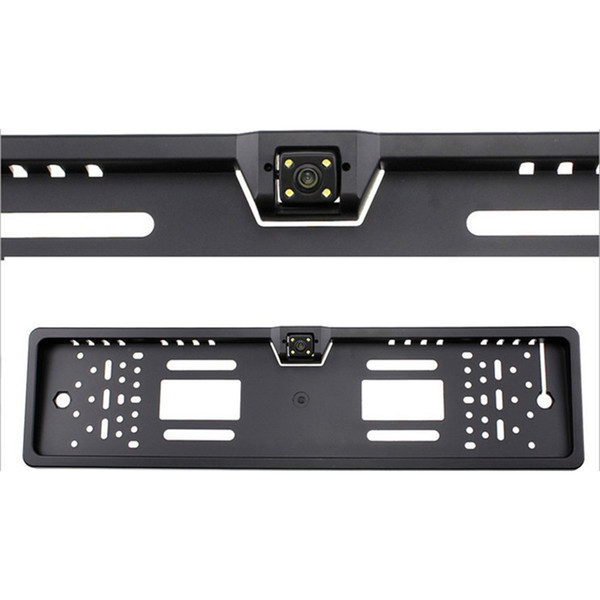 Freeshipping Europe license plate frame 170 European Universla Car License Plate Frame Auto Reverse Rear View Backup Camera 4 LED CY991-CN