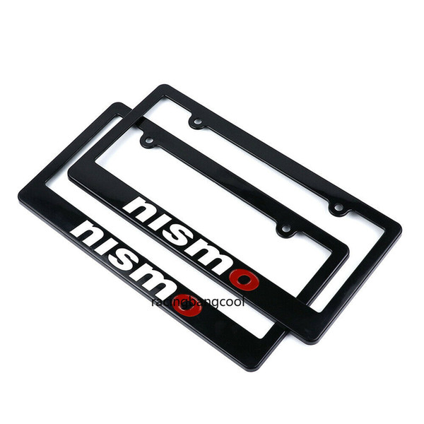 1 pair JDM Style Racing Universal Nismo Plastic Racing License Plate Frame Tag Cover Holder