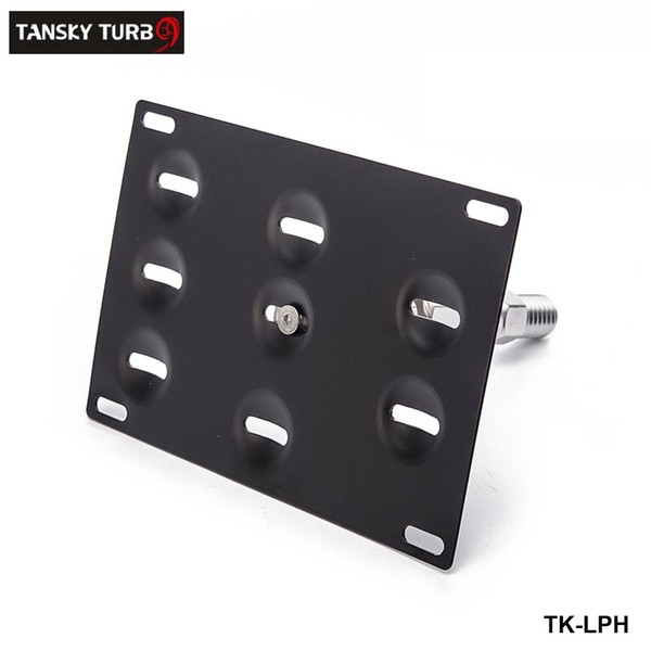 Tansky - Front Bumper Tow Hook License Plate Mounting Bracket Holder For BMW For Toyota For Honda VW Nissan TK-LPH01-11