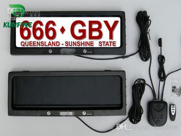 Free shipping ! Australia Car License Plate Frame with remote control car licence frame cover plate frame