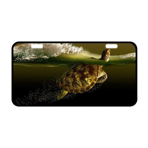 Christmas/Thanksgiving Funny Cool Sea Turtle Wave Strong And Durable Aluminum Car License Plate 11.8