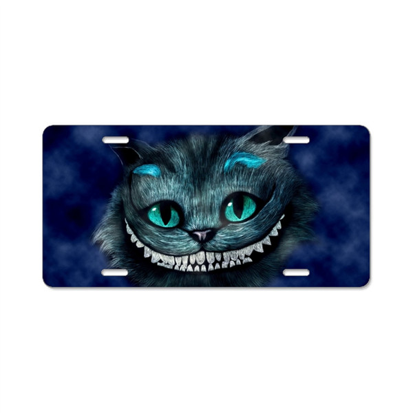 Nicholas Dunlop Plate Tag -Cat In Sunglasses - Aluminum License Plate, Front License Plate, Vanity Tag