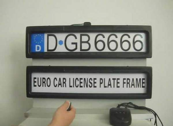 Free shipping-remote car plate cover licence plate frame holder Fit for EUROPE RUSSIA cars Curtain Closed Plate 530*135*25mm