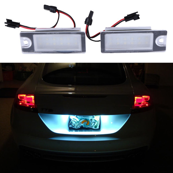 2pcs License Plate Light LED 12V Car Styling Lamp for Volvo V70 XC70 S60 S80 XC90