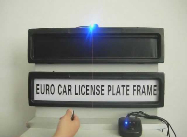 Free shipping by DHL custom plastic license plate frames license plate cover remote control license plate frame