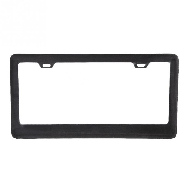 Universal 100 Real Carbon Fiber Sun Water Weather Proof Car License Plate Frame