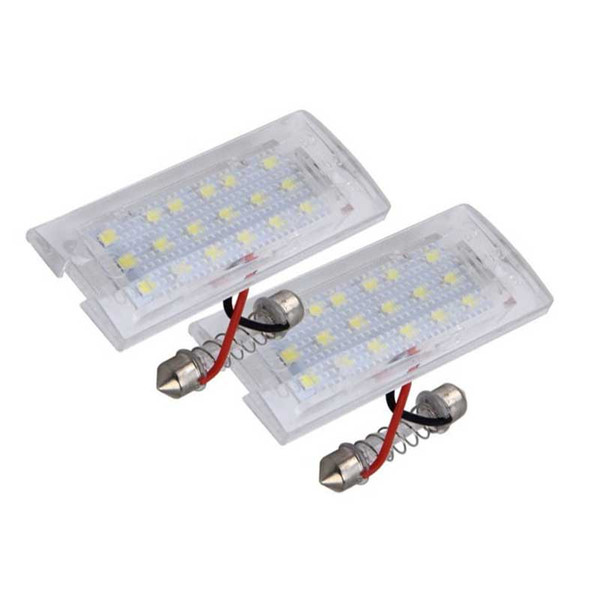 2PCS 18SMD LED License Plate Lights Lamp for X3 E83 E53 X5 Number plate lights lamp Car-styling