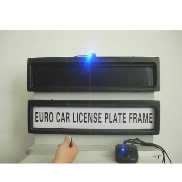 Free shipping General steady plastic Stealth Remote control Privacy Cover Licence Plate frame keep vehicle safe suitable Euro and Russia