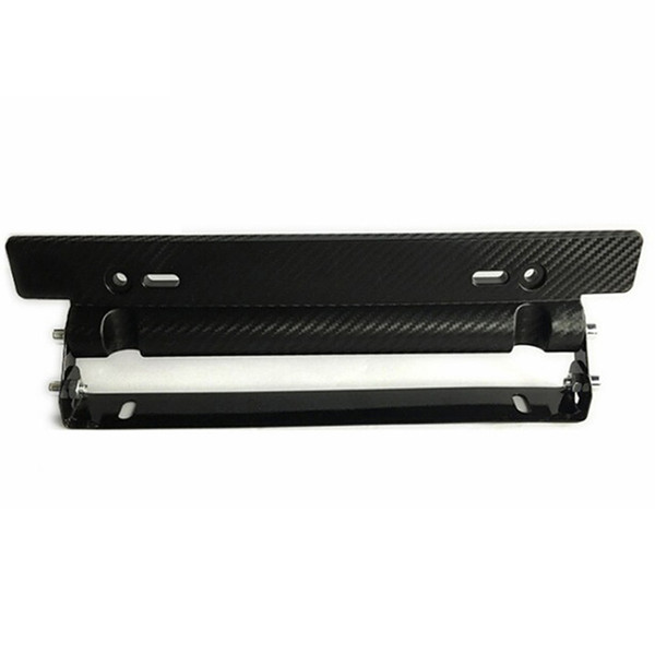 Adjustable Carbon Fiber Racing Number Plate Auto Mount Bracket Car-styling Car License Plate Frame Holder