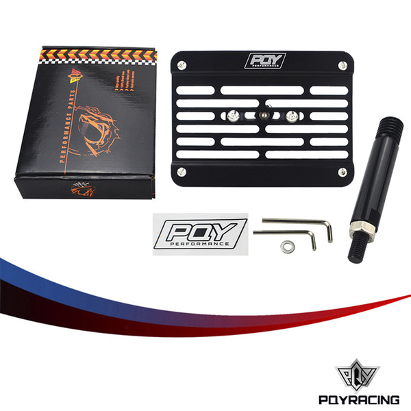 PQY RACING - Multi Angle Tow Hook Mount PQY License Plate For BENZ GLK E 2009-2014 with PQY Sticker+BOX PQY-LPF08