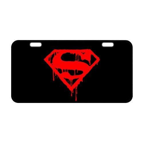 Sturdy and Beautiful License Plate Holders Superman World's Finest Vanity for Cars Decorative Front Plate 6.1