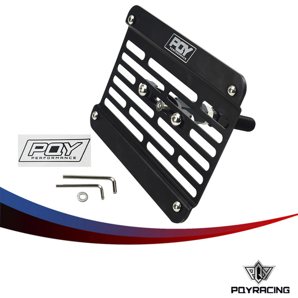 PQY RACING - Multi Angle Tow Hook Mount PQY License Plate For Honda Civic EG EK ES FD with PQY Sticker PQY-LPF02