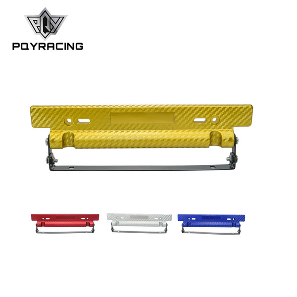 PQY - Adjustable Carbon Fiber Look Bumber Plate , License plate frame PQY-LPF14