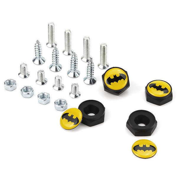 Batman chauve-souris chiropter flittermouse License Plate Screws Thread black License Plate Bolt Frame Bolts Universal Screws Car Styling