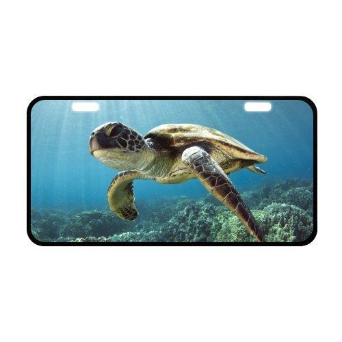 Waterproof Sea Turtle Car Plate with HD image