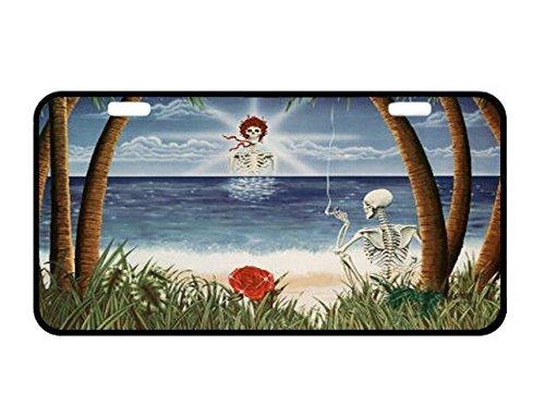 Sturdy and Beautiful License Plate Holders Sunshine Day Dream for Cars Decorative Front Plate 6.1