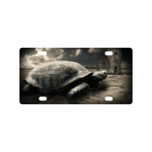 New Arrival! Vintage Retro Style Turtle And Old House Strong And Durable Aluminum Car License Plate 12