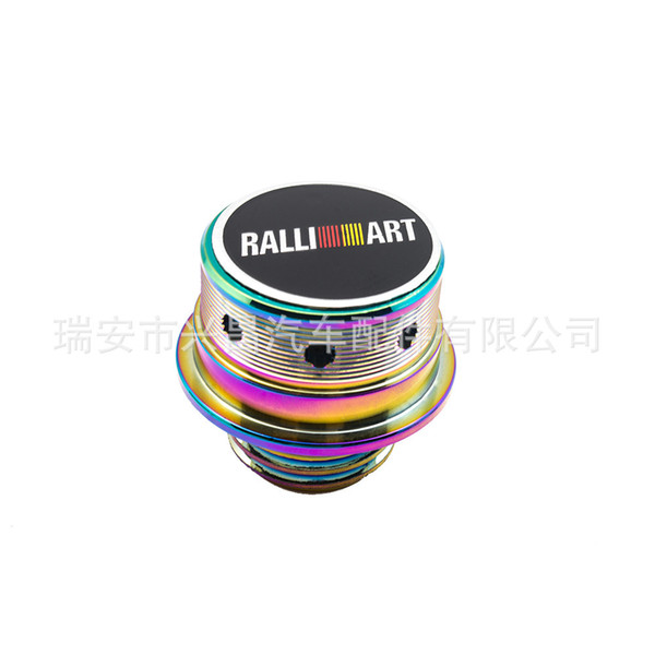 Applicable Ralliart Modified Mitsubishi Fuel Tank Cap Aluminum Alloy round Oil Cap Refit Fuel Tank Cap/Oil Cap