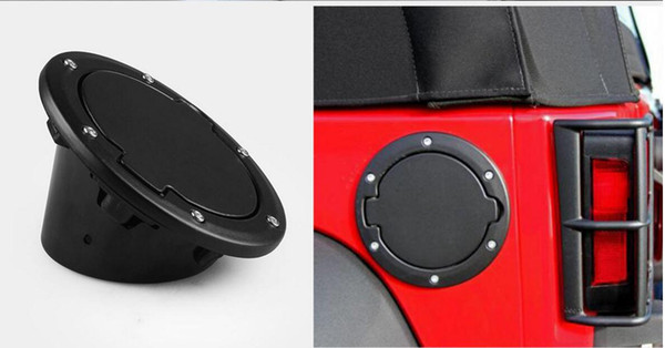 Car-Styling Alloy Black Car Fuel Tank Cover Gas Cap For Jeep Wrangler 2007 2008 2009 2010 2011 2012 2013 2014 2015 accessories