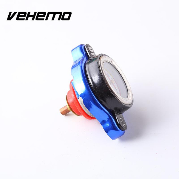 Universal 0.9/1.1/1.3 Bar Small Head Water Tank Radiator Cap w/ Water Temp Gauge